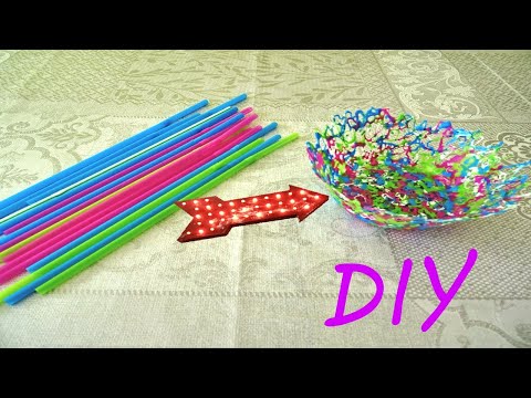 DIY \\ 2 КЛАССНЫЕ ИДЕИ ИЗ КОКТЕЙЛЬНЫХ ТРУБОЧЕК \\ ДЕКОР \\ 2 ideas from cocktail tubes #KREATIVnenkoTV