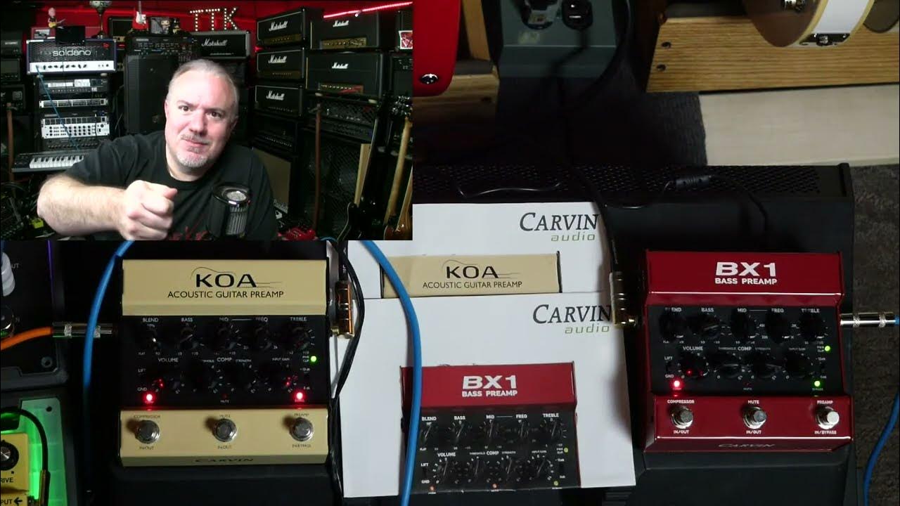 Carvin Audio KOA Acoustic Guitar Preamp & BX1 Bass Preamp TTK LIVE