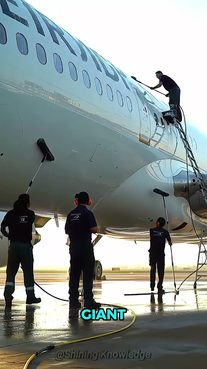 How Do They Wash a Giant Jet 🤯