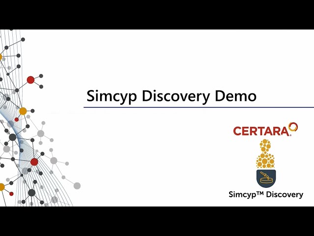 Certara's Simcyp Discovery Demo