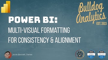 Power BI: Ensure Visual Consistency & Alignment with Multi-Select Formatting