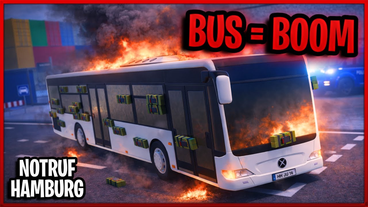 BUS-EXPLOSION in Notruf Hamburg! (ESKALIERT) 💣