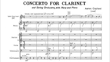 [Full Score] Copland - Clarinet Concerto (original edition; 1949 revised version for Benny Goodman)