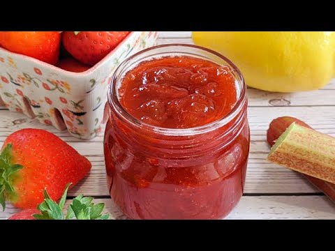 Видео: Confiture de Fraises et Rhubarbe : le Secret pour faire une Confiture Savoureuse et Simple ! 