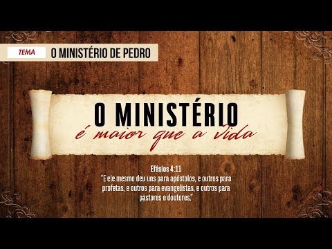 28/04/2025 - [MINISTÉRIO] - Igreja Cristã Maranata - Tema: "O Ministério de Pedro"  - Segunda