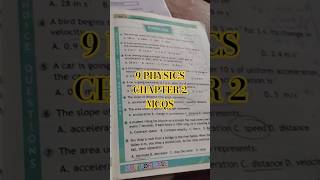 MCQ Chapter 2: Class 9 Physics Kinematics – Motion, Speed &amp; Velocity #class9 #physics #mcqs #slo