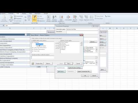 Editing an MS Query