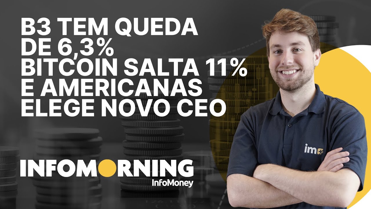 B3 tem queda de 6,3% no lucro; Bitcoin salta 11% e Americanas elege  Leonardo Coelho como novo CEO