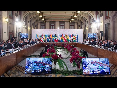 VI Cumbre de la Comunidad de Estados Latinoamericanos y Caribeños (CELAC), desde Palacio Nacional