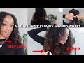 How to grow hair in MINUTES! natural hair clip ins from WINGSBYHERGIVENHAIR