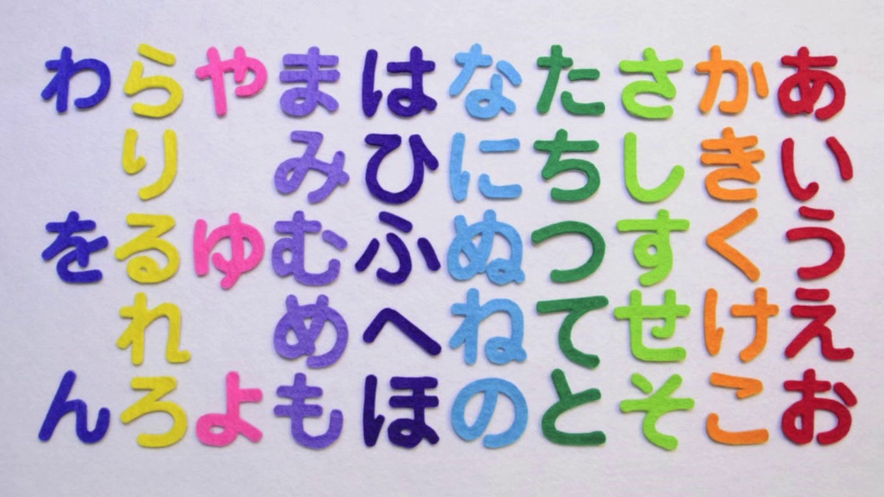 Learn Japanese Hiragana Alphabet Japanese Aiueo Hiragana Song Piano Version Funnihongo Youtube