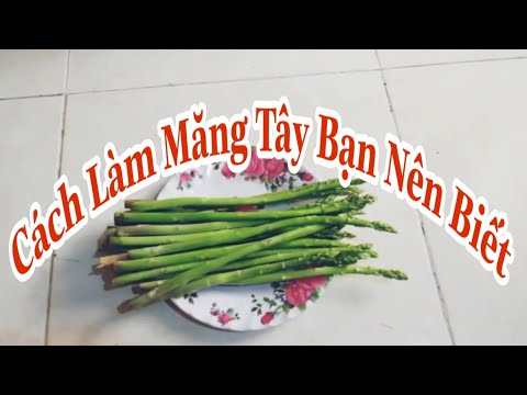 Cách sơ chế măng tây