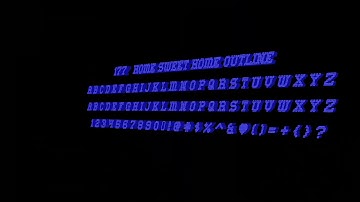 177 Home Sweet Home Outline