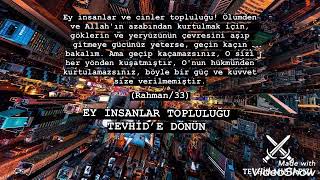 Ebu Huzeyfe EY İNSANLAR TOPLULUĞU TEVHİDE DÖNÜN(BÖLÜM-1)