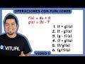 Operaciones con funciones video 1 | Cálculo diferencial - Vitual