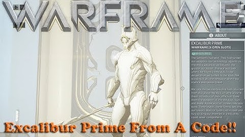 Warframe - Excalibur Prime From A Code!! [April Fools]