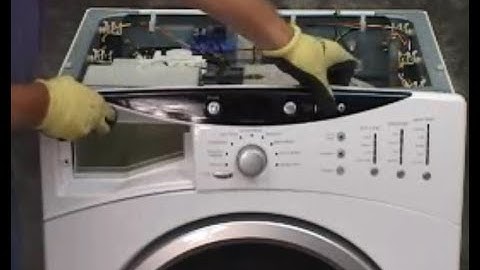 How to remove a GE front-load washer control panel