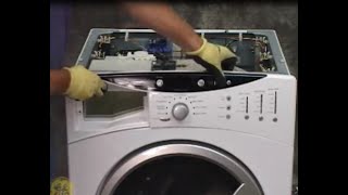 How to remove a GE front-load washer control panel
