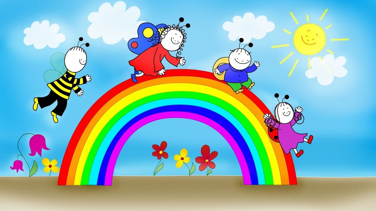 Включи веселенький. Радуга для детей. Изображение радуги для детей. Радуга мультяшная. Радуга картинка для детей.