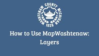 MapWashtenaw: Layers