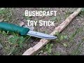 Bushcraft TRY STICK: Esercizi di intaglio con il coltello (con Hultafors Heavy Duty GK)