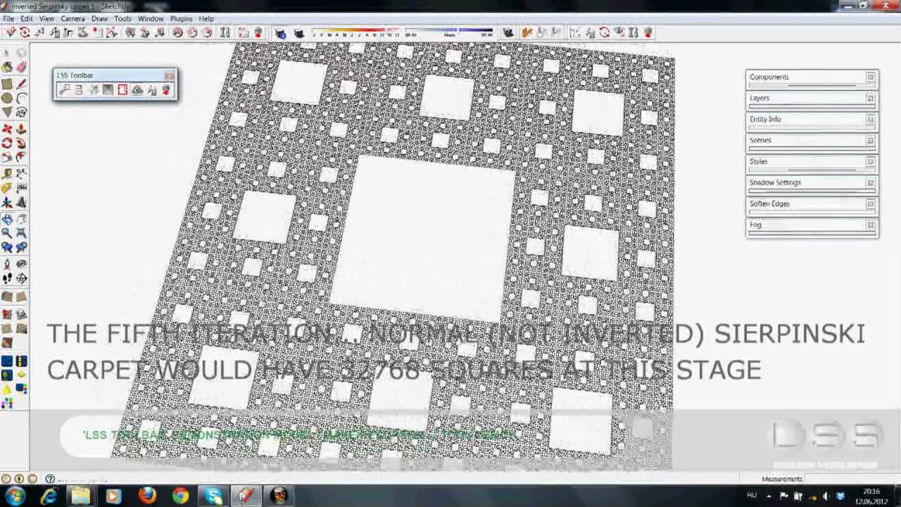 Inverted Sierpinski Carpet Tutorial - YouTube