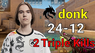 CS2 donk POV Faceit Anubis (24-12) | Most 3-kills 2 | 2024/09/16 | #cs2 #csgo