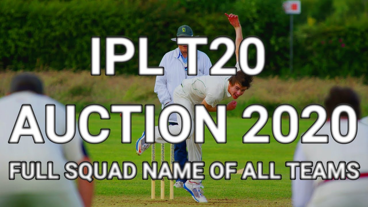 IPL T20 2020 Full Squads