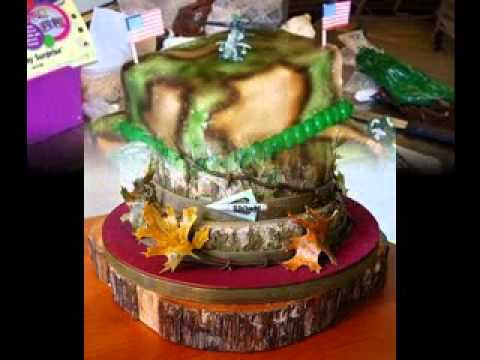Easy Camo Cake Decorations Youtube