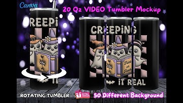 Create Tumbler Video Mockups in Canva Tutorial (Etsy Money)