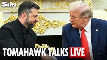 LIVE: Trump to host Zelensky for Tomahawk missile talks in Washington