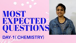 ⭐️ Most EXPECTED Questions 2022- Day -1| CBSE  Chemistry class 12 | VanimaamWoC