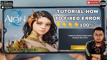 AION2 (TUTORIAL) 2025 Step by Step How to Fixed Latest-Error Unable to Connect to Login Server
