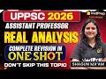 UPPSC Assistant Professor 2026 🔥 Real Analysis Complete Revision One Shot | VedPrep