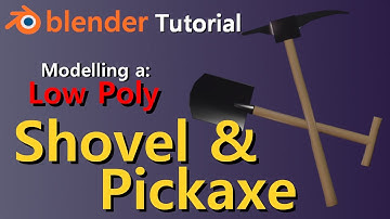 Low Poly Shovel & Pickaxe | Blender 2.91 tutorial