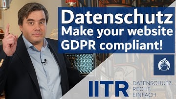 Make your website GDPR compliant and protect against privacy alerts. #gdpr #data protection