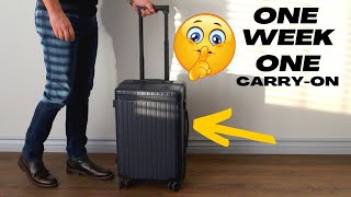 How To Pack A Carry On For A Week Trip | Under 10 Mins