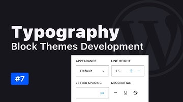 Typography Settings in WordPress Block Themes