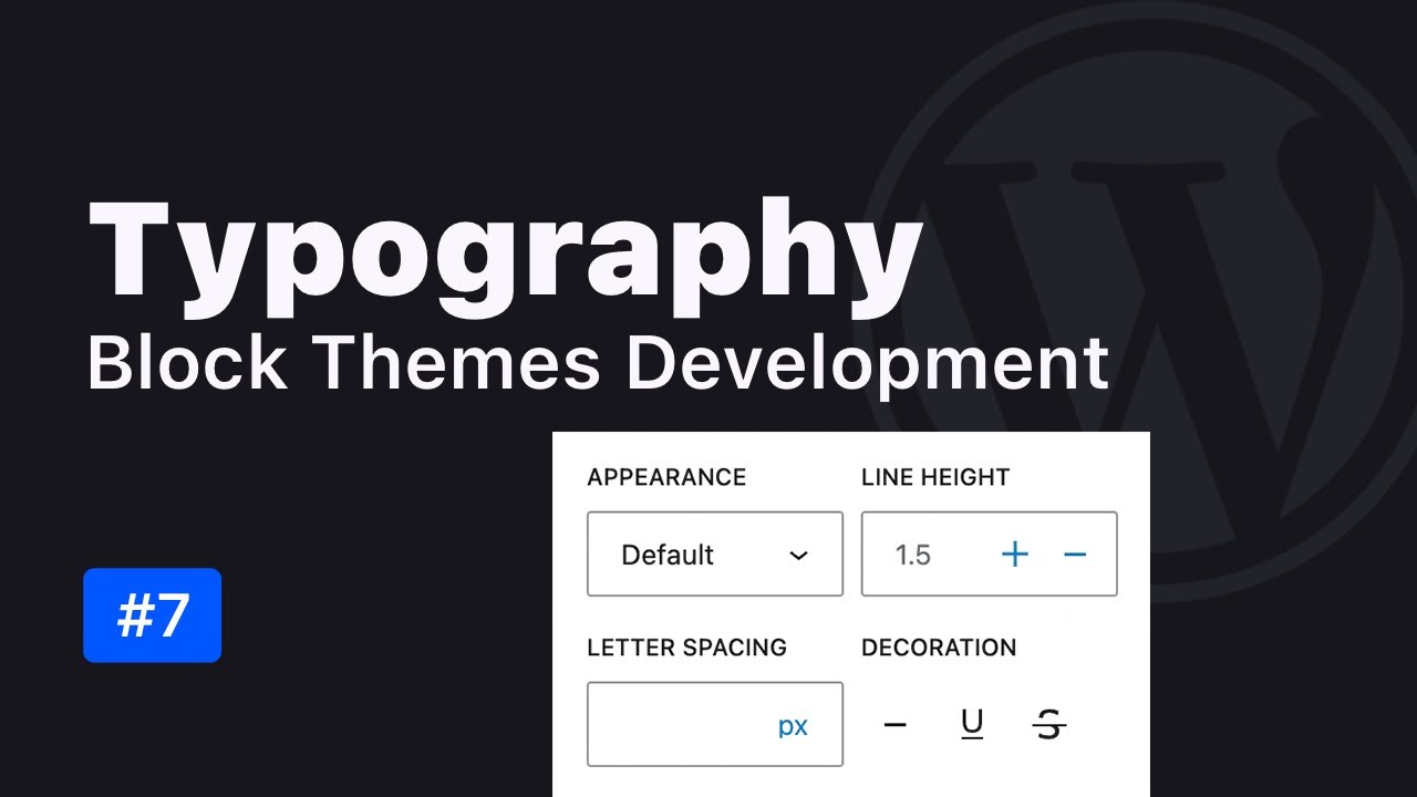 Typography Settings in WordPress Block Themes - YouTube