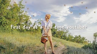 My First Day as a Fulltime Youtuber | making cottagecore & romanticizing life videos