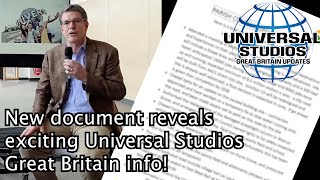 New document reveals EXCITING Universal Studios Great Britain Info!