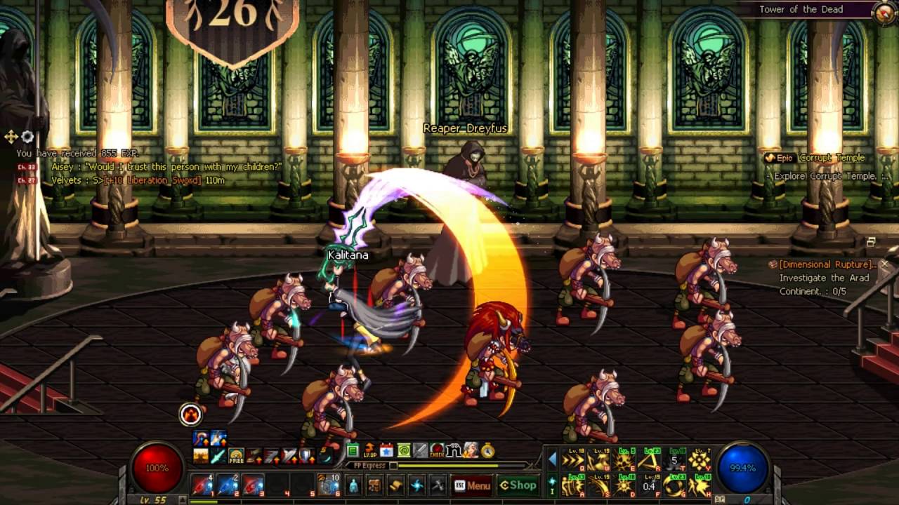 Dungeon Fighter Online (Steam): Tower of the Dead (Vagabond Solo)
