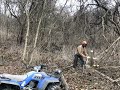 #177 Outdoors, clearing Land Timelapse! Great day for chainsaws, brush, and FIREWOOD!