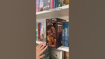 Build a book nook with me. #booknook #booklover #miniature #bookshelf #diyproject #diylover