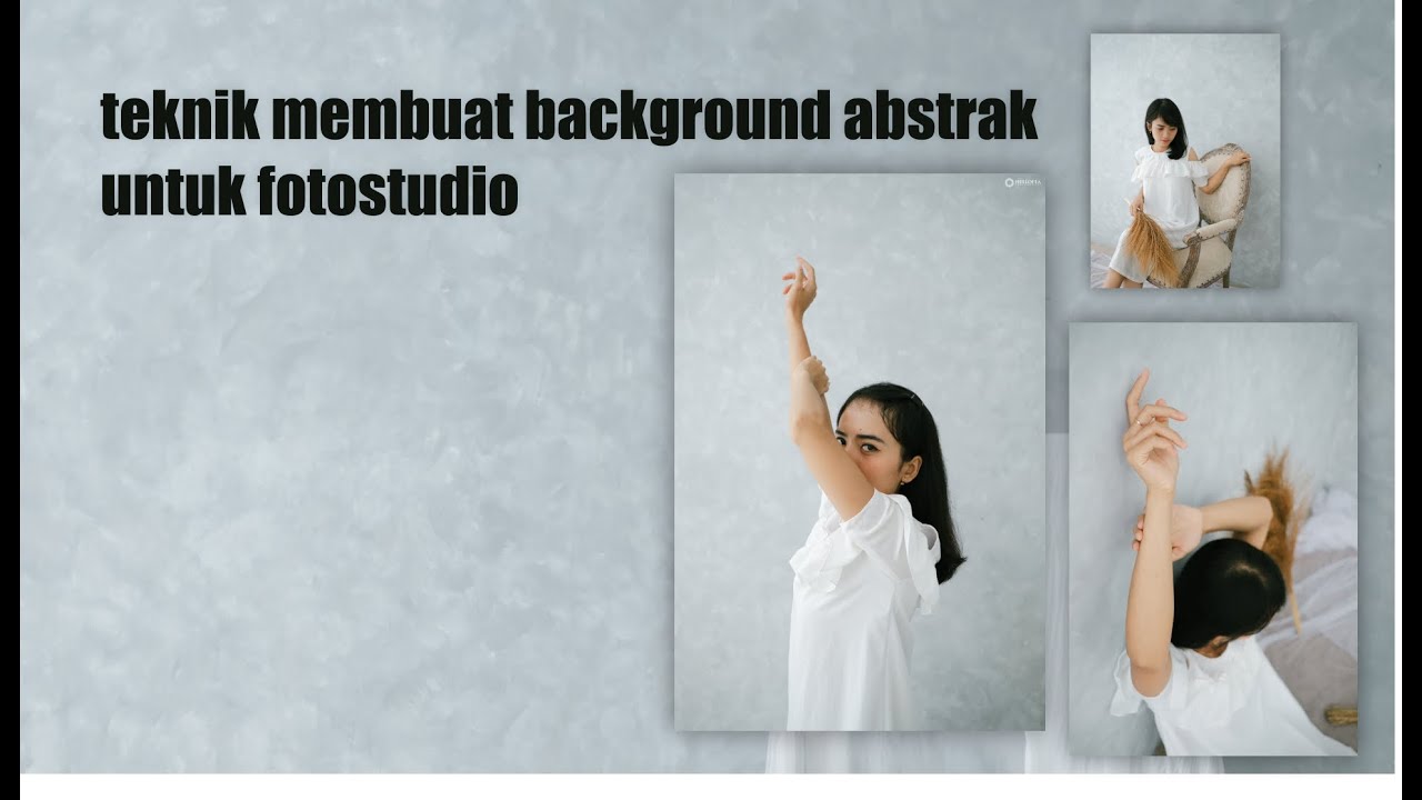  cara  membuat background  abstrak studio dengan cat  