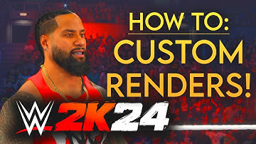 How To Use CUSTOM RENDERS in WWE 2K24!