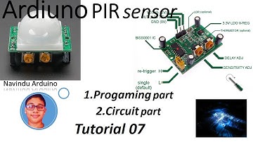 Navindu Arduino Sinhala - tutorial 7-Motion  sensor - PIR Senser
