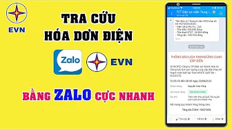 Cách Tra Cứu Tiền Điện Bằng Zalo Cực Nhanh thumbnail