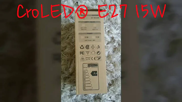 CroLED® E27 15W 1500LM White 2835 SMD LED Corn Light Bulb AC100-240V =150W Incandescent [Energy Clas