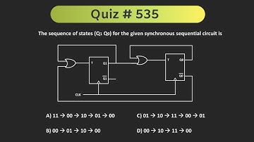 Synchronous Sequential Circuit Solved Problem (Digital Electronics) | Quiz # 535
